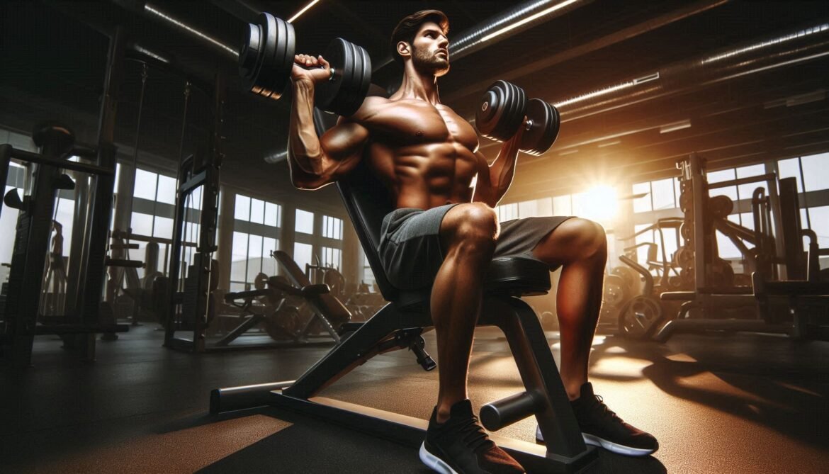 German Volume Training (GVT) Method Individual performing a barbell bench press in the gym, following the German Volume Training (GVT) method with a focus on high volume.